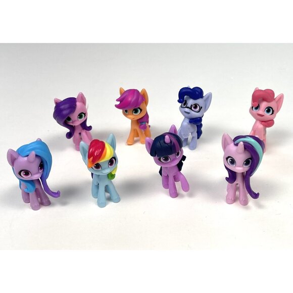 Lot 8 HASBRO My Little Pony MLP 1" Mini Blind Bag G5 Action Figure Ponies EUC - Picture 1 of 5